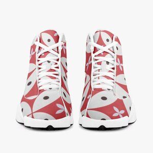 AJ13 High-Top Leather Basketball Sneakers